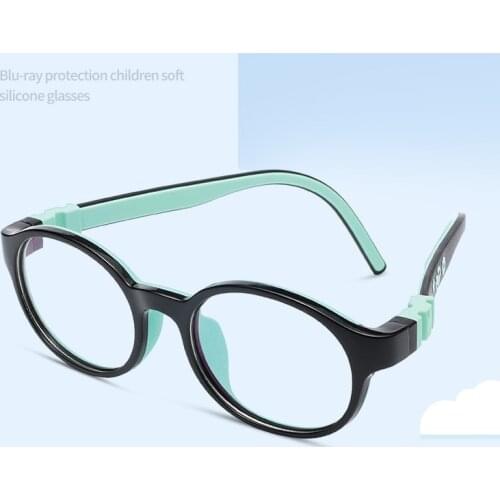 Adjustable Blue-Ray Protection Children Silicone Eyeglasses TR90 Flexible Detachable Vision Glasses Kid Quality Optical Eyewear