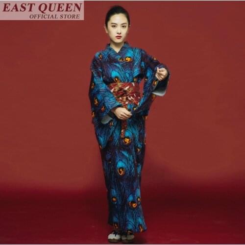 Japanese kimono traditional dress cosplay female yukata women haori Japan geisha costume obi kimonos woman 2019 FF608 A
