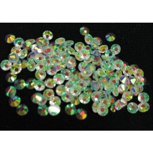 Top quality 1440pcs ss16 ss20 transparent AB color Flat back non hotfix rhinestones Super shiny nail crystal strass beads