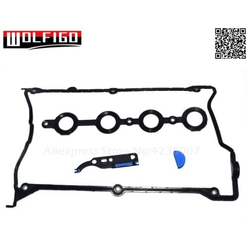WOLFIGO Engine Valve Cover Gasket & Chain Tensioner Set For VW Passat B5 Golf Jetta For Audi A4 TT 1.8T 058198025A 058198217 New