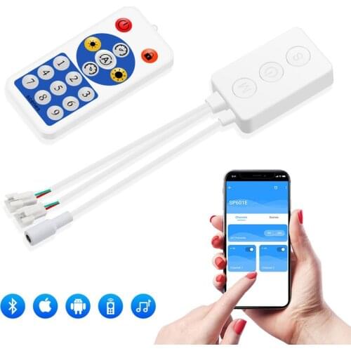 WS2812B Led Strip Light Controller Bluetooth SP105E SP110E Wifi SP108E SP501E Music SP107E SP601E WS2811 SK6812 Lights DC5V-24V
