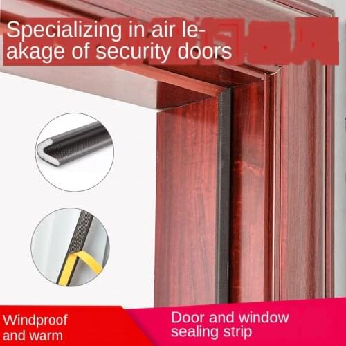 Pu foam sound proof door strip self adhesive V type sealing strip weather stripping door seal strip for window and door
