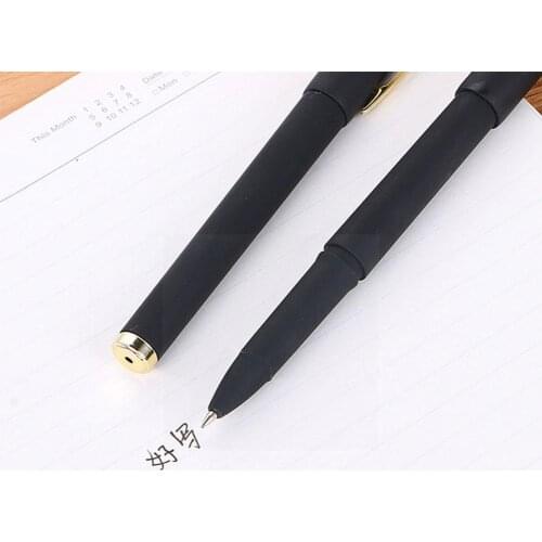 0.5mm Fashion Frosted Gel Pens Black Ink Large Capacity Supplies Gel Ball Business Office For Signature School Pen Pens Rol M2W3