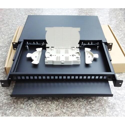 19 inch 24/48cores ODF Pull type optical fiber distribution frame Rack Mounted Indoor fibers Distribution Frame Patch Panel
