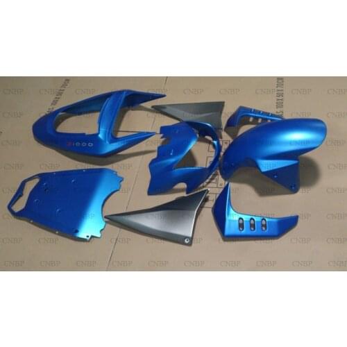 2003 - 2006 Body Kits for Kawasaki Z1000 Z750 Fairings Z-1000 Z-750 Matter Blue Matter Black Fairing Kits