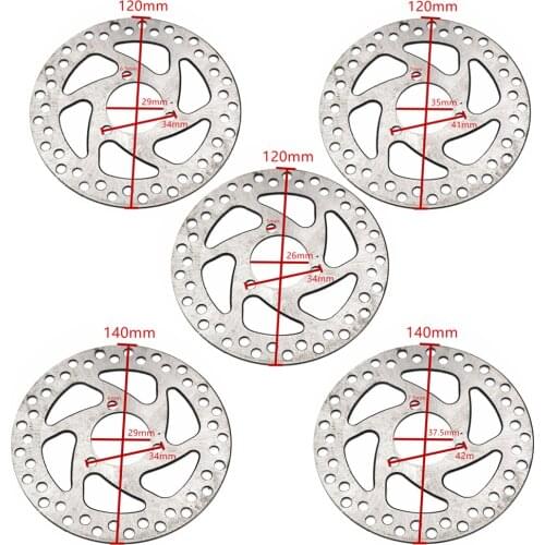26mm-35mm Gas Electric Scooter Brake Disc 140mm/120MM For 47cc 49cc 2 Stroke Pocket Bike Mini Dirt Bike ATV Quad Mini Motorcycle