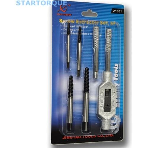 5pcs Damaged Broken Screws Extractor Drill Bits Easy Out Remover Center Drill Damaged Bolts