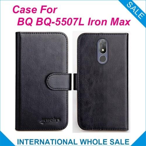 BQ 5507L Case 6 Colors Flip Slots Leather Wallet Cases For BQ BQ-5507L Iron Max Cover Slots Phone Bag Credit Card