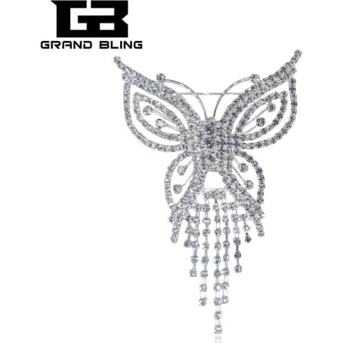 GRAND BLING Butterfly Brooches For Clothes