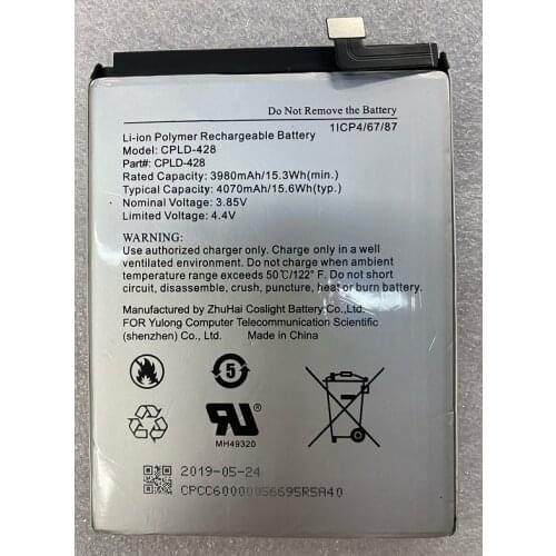 HUSHITONG New Battery 4070mAh CPLD-428 Battery for Coolpad legacy LTE-A us 3705a cpld-428 mobile phone batteries