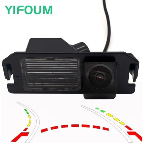AHD Fisheye Starlight Dynamic Trajectory Car Rear View Camera For Kia Soul/Hyundai I10 I20 I30 Solaris Genesis Elantra Verna