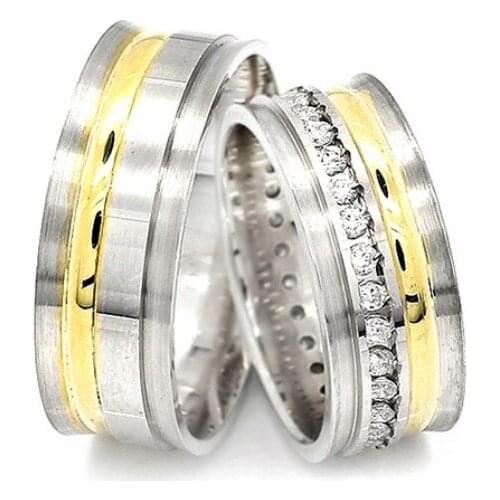 Couple Wedding Ring Sterling Silver 925 Woman And Man Luxury Jewelry Bands Engagement Anniversary Anatolian Civilization Models