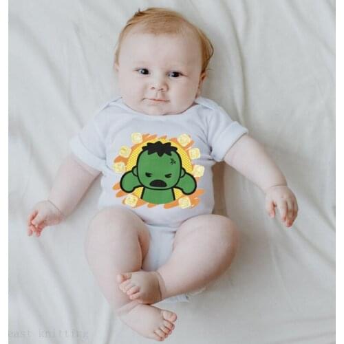 New Newborn Baby Girls Boys Short Sleeve Letter Print Cute Black Panther Cotton Romper Jumpsuit Baby Clothes White