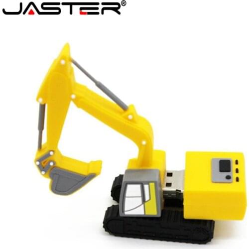JASTER New truck model usb flash drive pen drive excavator special car pendrive 8gb 16gb 32gb 64gb memory stick real capacity