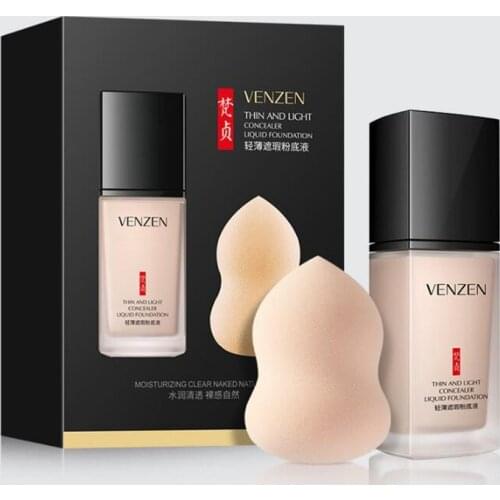 Lightweight concealer foundation liquid isolation BB cream refreshing oil control waterproof isolation cream with beauty egg