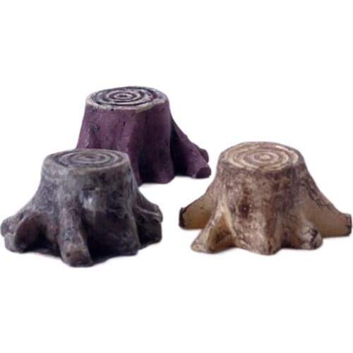 Micro Landscape Ecological Bottle Small Stump Stump Resin Technology Fleshy Landscape Cartoon Setting Decorations