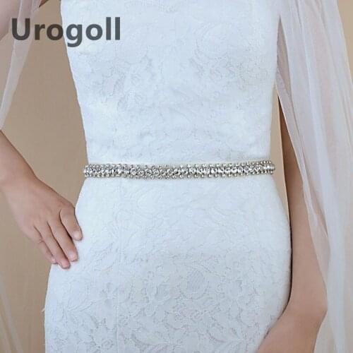 Trendy Women Belt Wedding Sash Rhinestones Sash Evening Party Prom Dresses Belt Accessories Wedding Belt Sashes For Bride Girl