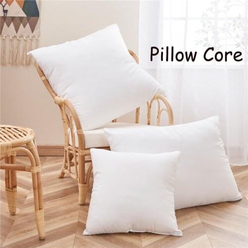 Pure Color Cushion Core Throw Pillow Inner Cushion Filling Core Home Decor Supplies for Beds White 40x40/45x45/50x70/65x65