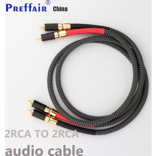 Preffair Pair Hi-Fi RCA Audio Cable Siltec SQ88 G5 RCA Interconnect Audio Cable For Preamplifier Amplifier DAC RCA Cable