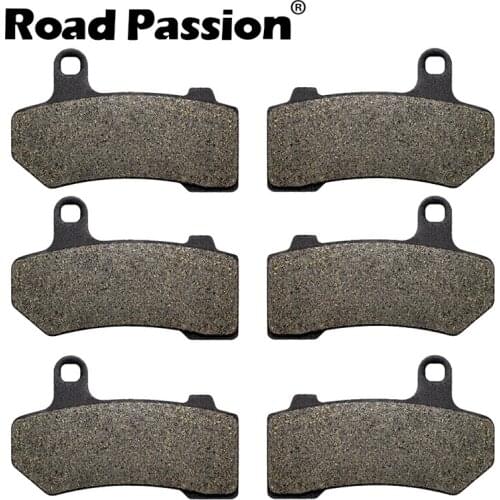 Road Passion Motorbike Front & Rear Brake Pads For HARLEY FLHR Road King 2008 2009 2010 2011 2012-2016 FLHRC Classic 2008-2018