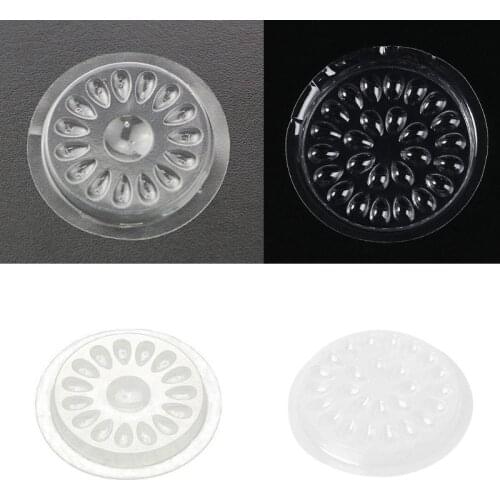 Plastic Glue Seal Flower Round Shape Pad False Eyelashes Extension Holder Palettes Tools