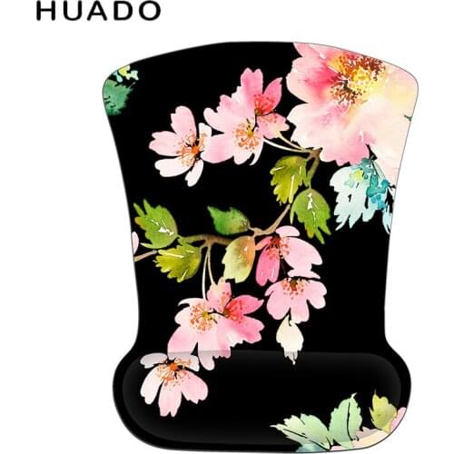 Practical Mouse Pad with Wrist Support Soft Memory Foam Thicken Ergonomic Design for Gamer/Work/Office