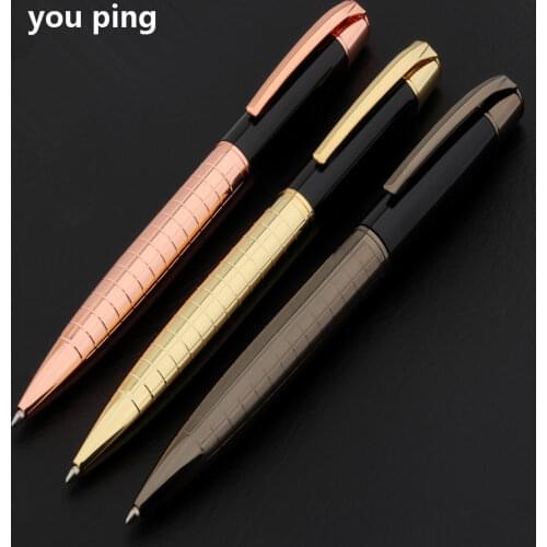 Luxury Quality 854 Metal line Colour School Student Office Supplies Accessories Medium Nib Ballpoint pens