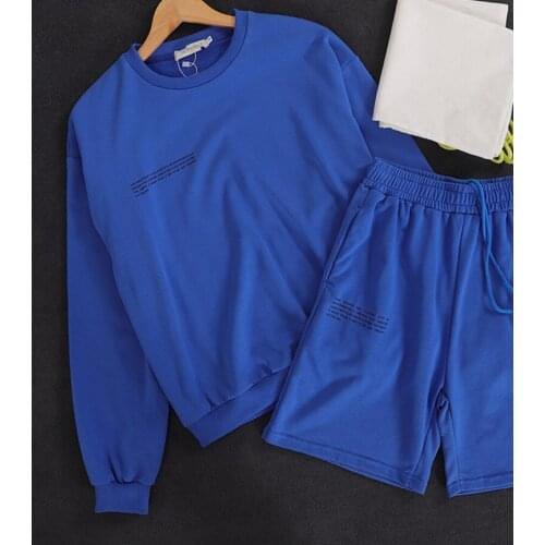 New Women Cotton Sweatshirts Long Sleeve O Neck Sweatsuit Female Fashion Spring Summer Sportswear Jogger Oversized Suit Outfit