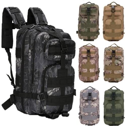 Military Molle Tactical Backpack Army Rucksacks Outdoor Sports 3P Camping Hiking Trekking Fishing Hunting Waterproof Bags Gear
