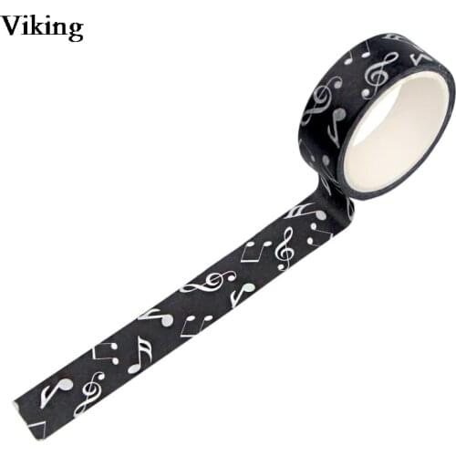 15mmX5m Music Note Washi Tape Cool Masking Tape Adhesive Tapes Stickers Decorative Stationery Tapes Decals School Supplies G0546