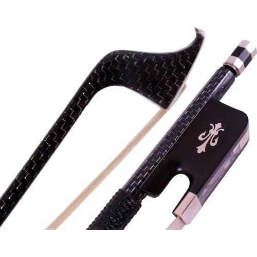 4/4 Cello Bow Top Grade Carbon Fiber braid Stick AAA Horse Hair Pernambuco Level Cello Parts &accessories