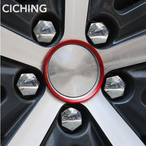 4pcs Car Styling Ring Wheel Hub Decoration Circle Sticker For Jeep Cherokee 5 KL KK Commander Grand Cherokee 4 WK2 Accessories