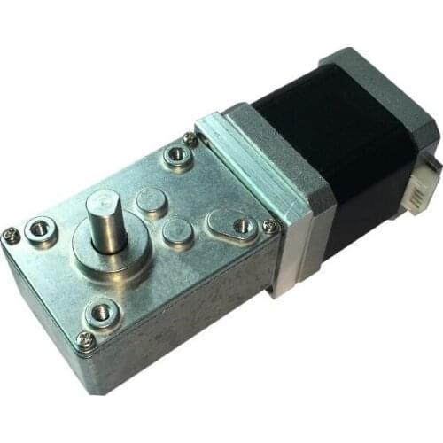 42 stepper motor 12V worm gear reduction stepper motor 0.44Nm 1.5A stepper motor turbo worm all metal gear