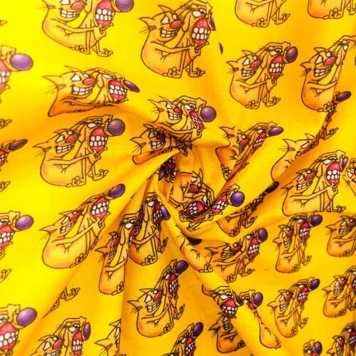 50*145cm Lion Cartoon 100% Pure Cotton Polyester Cotton Material Patchwork Sewing Quilting Fabrics Quilt Needlework DIY Cloth