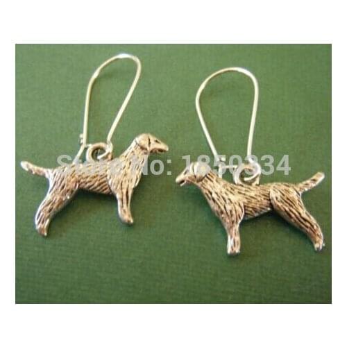 50Pair Fashion Labrador Retriever Charms Dangle Earrings For Women With Gift Box DIY Findings Jewelry Z125