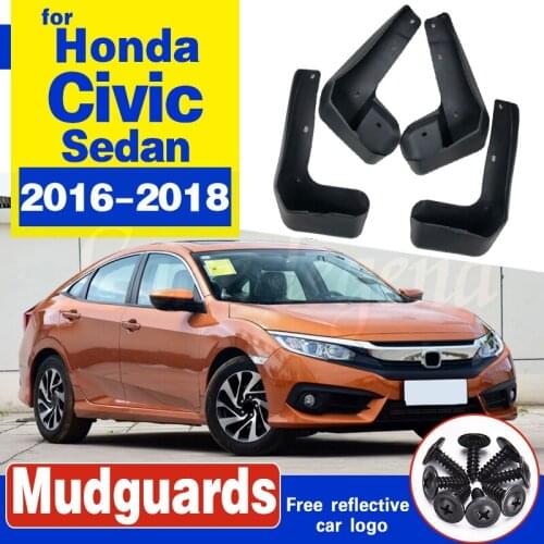 Car Wheel Fender Soft Resin Cement Splash Guards Mudguard Accessories 4 pcs/set For Honda Civic 2018 2017 2016