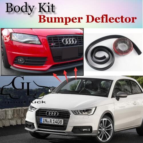 Bumper Lip Lips For Audi A1 2010~2015 / Car Lip Shop Spoiler For Car Tuning / Scratch Proof Adhesive Body Kit + Car Lip Skirt
