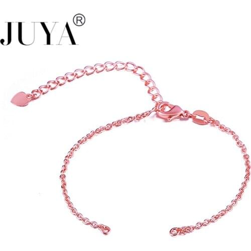 2019 Fashion Gold Rose Gold Adjustable Link Chains For Bracelets Jewelry Making Diy Link To Connector Charms Accessories