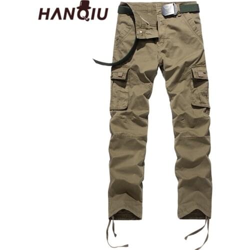 HANQIU Men's Military Trousers