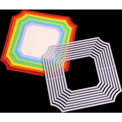 Frame Dies Scrapbook Punch Metal Cutting Dies For Scrapbooking Stencils DIY Album Cards Decoration Embossing Die Cuts Cut Cutter