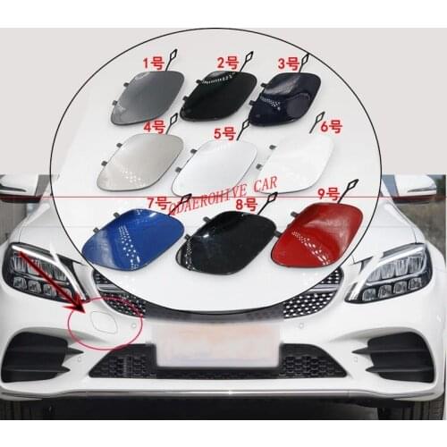 QDAEROHIVE front Bumper Trailer Cover Tow Bracket Cover Bumper Tow Hook Cover Cap for Mercedes Benz C260L C200L C350e LC200