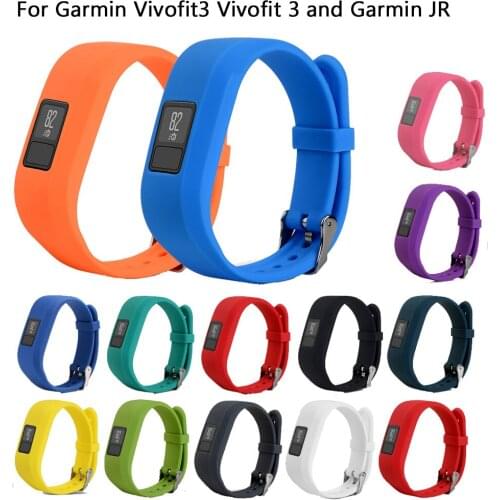 S L Soft Silicone Replacement Smart Watch Band For Garmin Vivofit for JR JR2 Vivofit 3 Sport WatchBand Strap For Vivofit 3