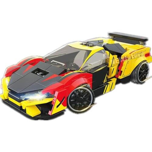 2021 NEW MOC Speed Champion Series Lam-bor-ghi-ni Famous Supercar Race Car Sports Building Blocks Bricks Kits Classic Model