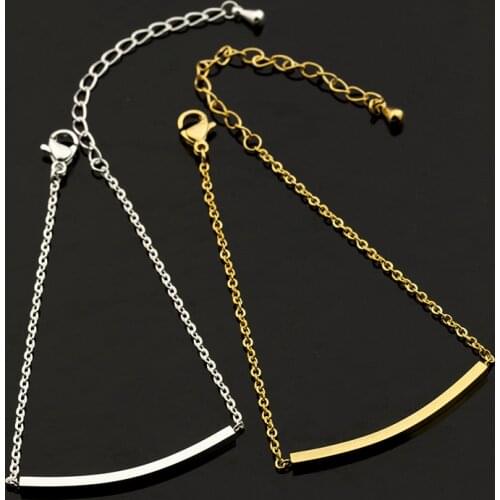 Wholesale 10piece Stainless Steel Minimalism Thin Strip Bracelet For Women Wedding Jewelry Gifts Charm Bar Bracelet Femme