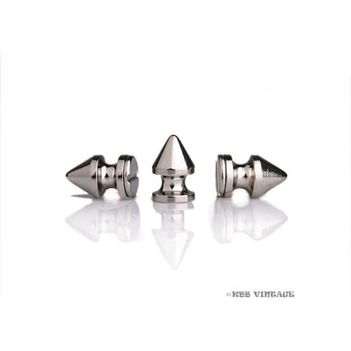 Wholesale ! 1000pc Metal Punk Spikes Gothic Studs Rock DIY Spike 1/2'' Silver