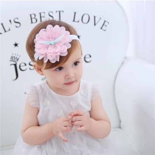 Korean Baby Headband Newborn Flowers Headbands Baby Girls Hair Accessories DIY Jewelry Children Photographed Photos hair band