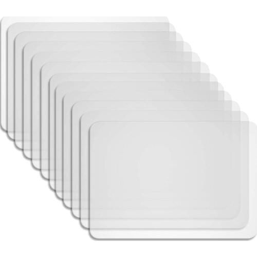 Practical 12-Piece Plastic Mat Placemat Table Mat Heat-Resistant Placemat Placemat Suitable for Dining Table, Dining Room, Kitch