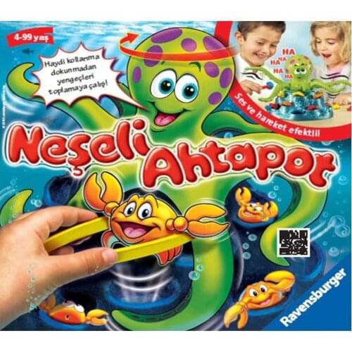 Ravensburger Jolly Octopus Game Funny STEM Toy For Kids Age 4 & Up Endless Indoor Activity for Families Free and Fast Delivery