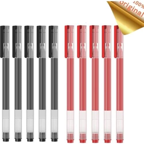 New Xiaomi Mijia Super Durable Writing Sign Pen 0.5mm Red Black Ink Gel pen Signing Pens For Office School Writing Gel Ink Pen