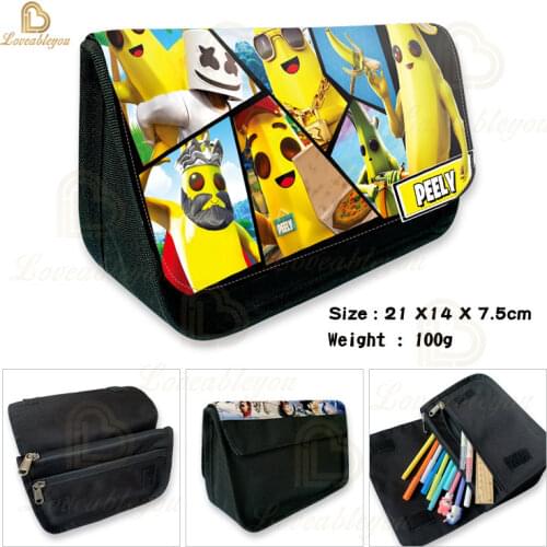 School Large Capacity Pencil Case Fortnites Fortress Pencilcase Kid Student Pencil Bag Stationery Storage Bag Pen Box Pouch